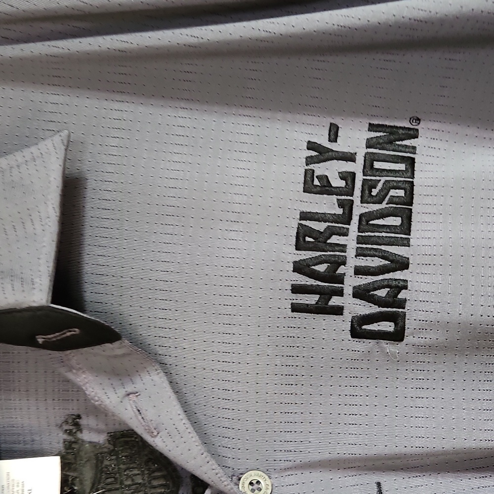 Harley-Davidson Men's Polo in Light Gray - Picture 5 of 5